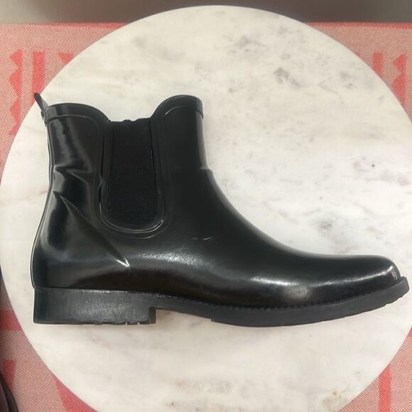 Michael Kors Black Charm Rain Boots Shoes - Picture 4 of 4